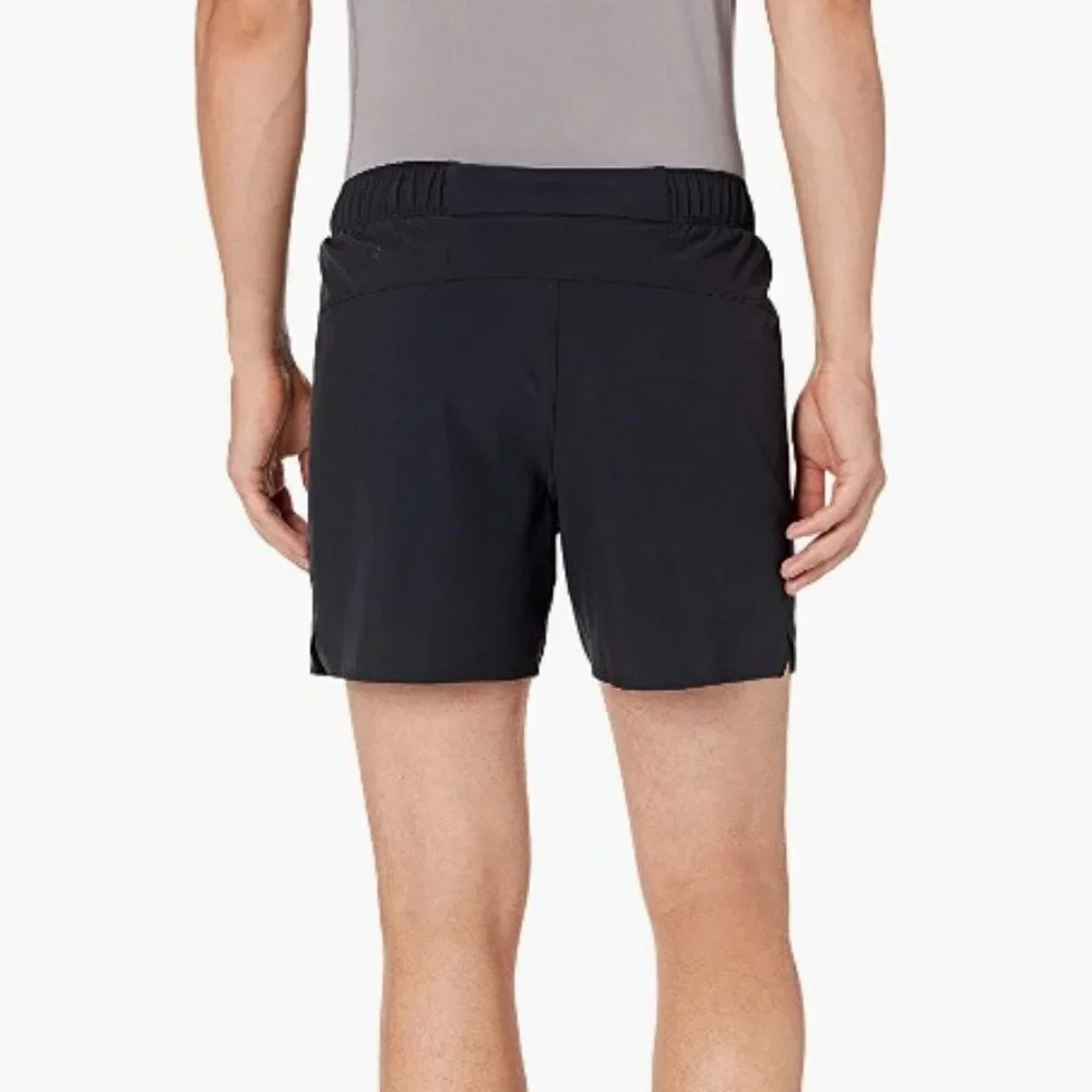 Peak Velocity Men's 5'' Run Short with Boxer Brief, Black XXL